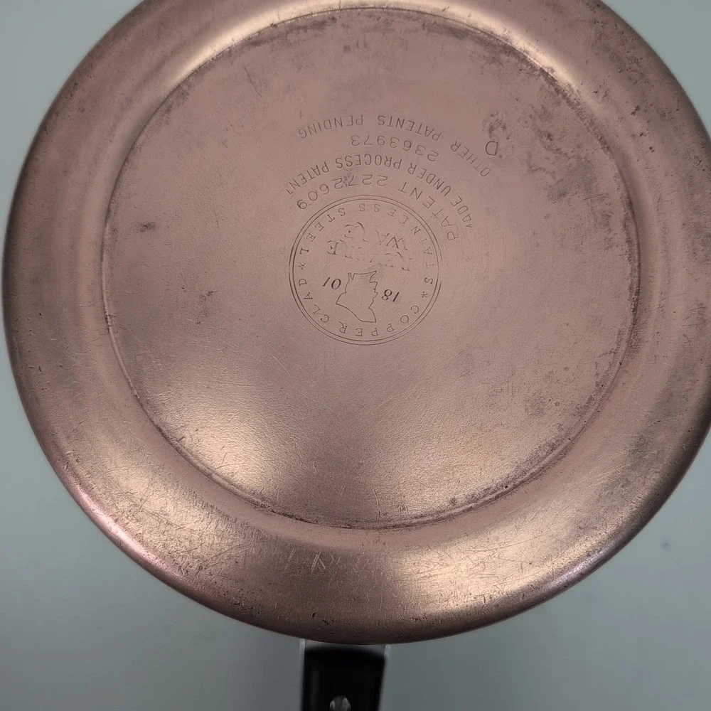Revere Ware 1801 4 Qt Pressure Cooker Copper Bottom with Trivet